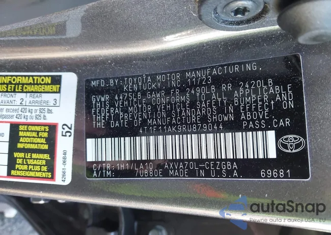 4T1F11AK9RU879044: 43428670