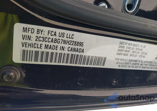 2C3CCABG7NH228895: 43428800