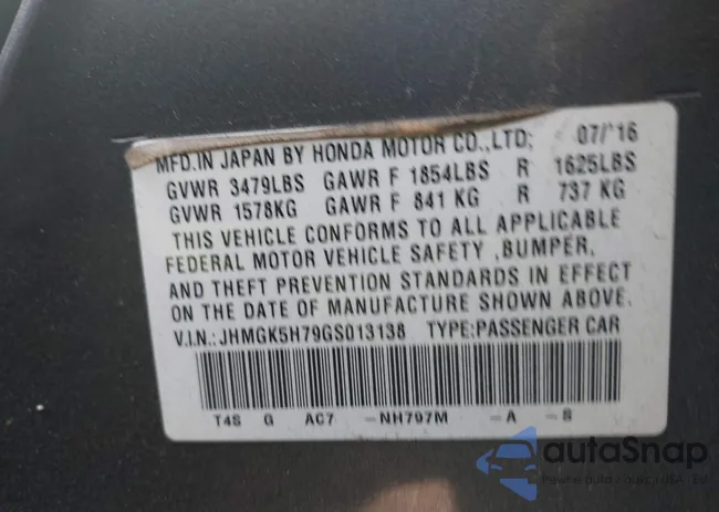 JHMGK5H79GS013138: 43428807