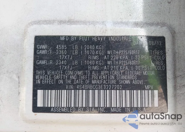 4S4BRBCC3E3227202: 43428910