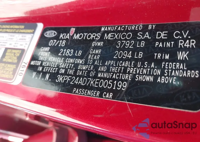 3KPF24AD7KE005199: 43428922