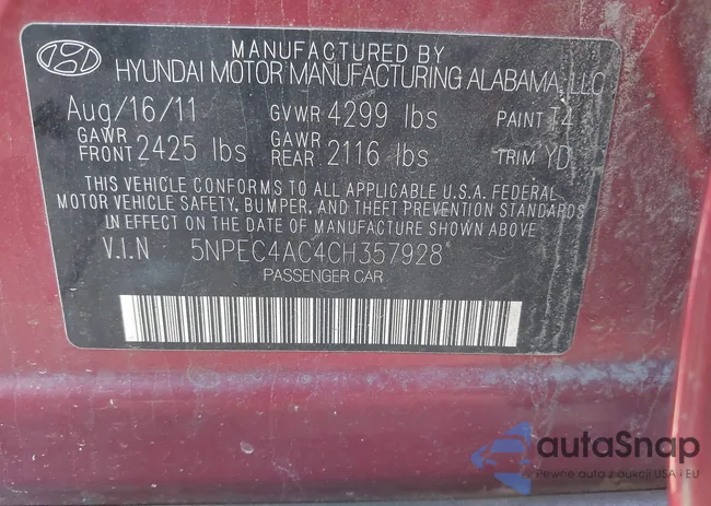 5NPEC4AC4CH357928: 43428998