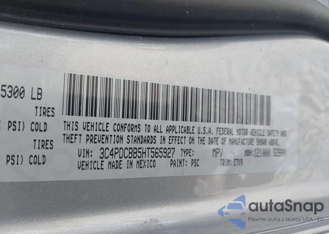 3C4PDCBB5HT565927: 43429010