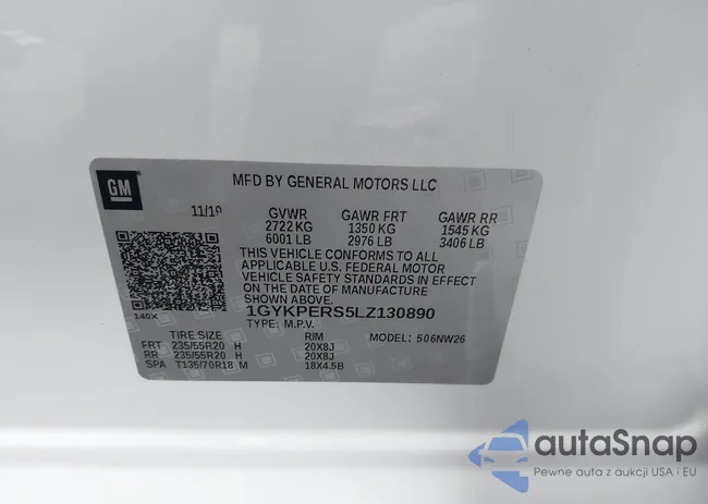 1GYKPERS5LZ130890: 43428316