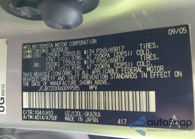 JTJBT20XX60099585: 43428352