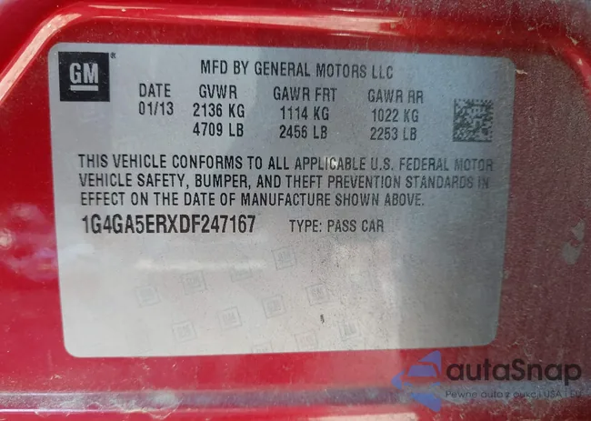 1G4GA5ERXDF247167: 43428461