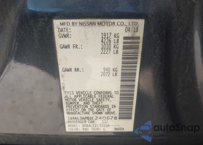 1N4AL3AP0JC240678: 43429774