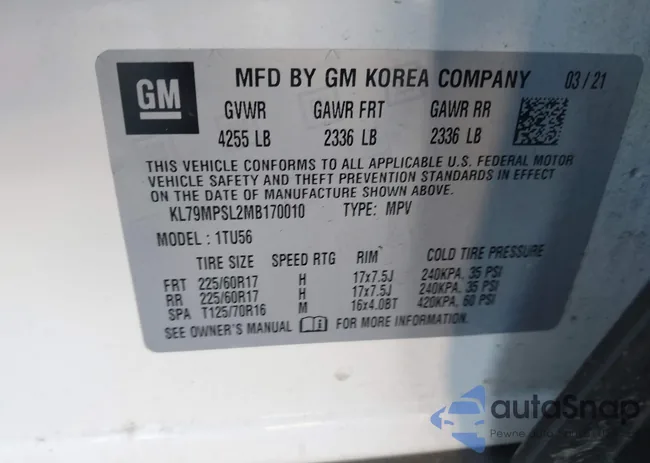 KL79MPSL2MB170010: 43430075