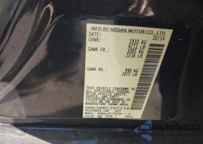 1N4AL3AP6FC207238: 43429189