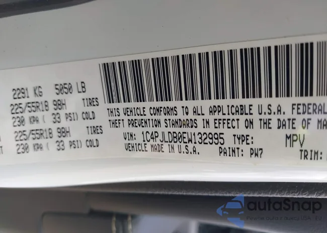 1C4PJLDB0EW132995: 43429290