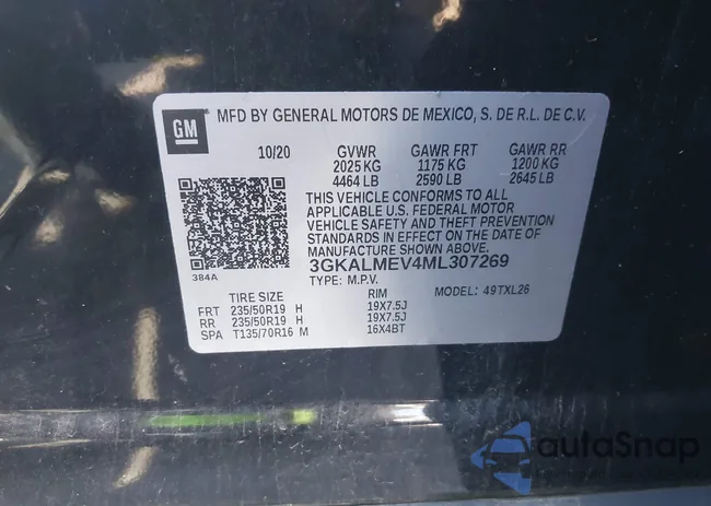 3GKALMEV4ML307269: 43430669