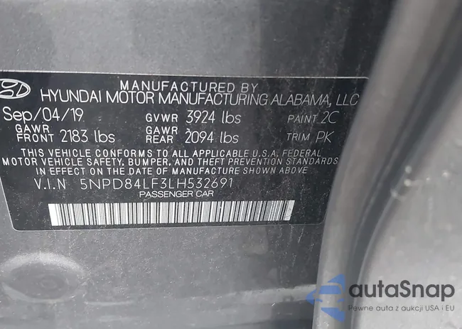 5NPD84LF3LH532691: 43430774