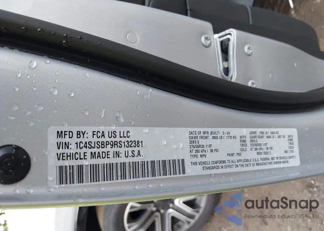 1C4SJSBP9RS132381: 43430789