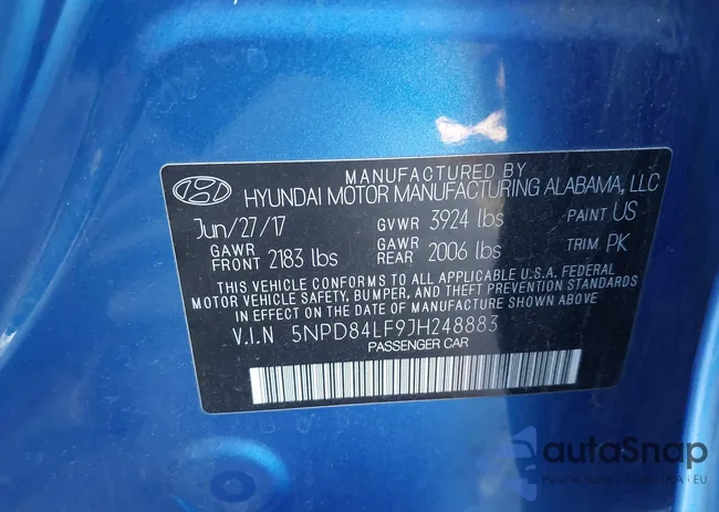 5NPD84LF9JH248883: 43430950