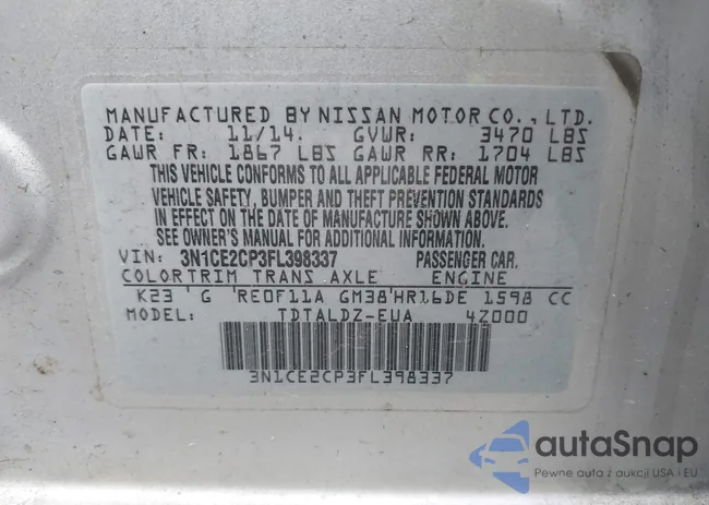 3N1CE2CP3FL398337: 43430960