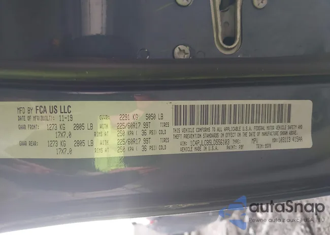 1C4PJLCB5LD556103: 43430997