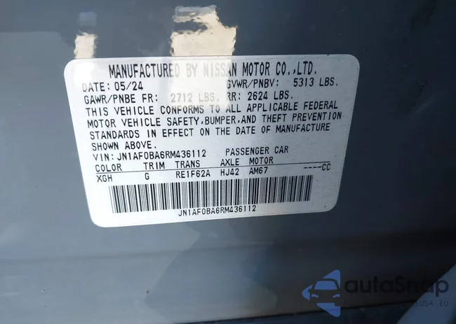 JN1AF0BA6RM436112: 43431049