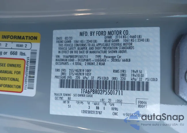 1FA6P8R02P5501711: 43431066