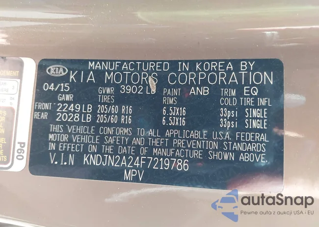 KNDJN2A24F7219786: 43430345