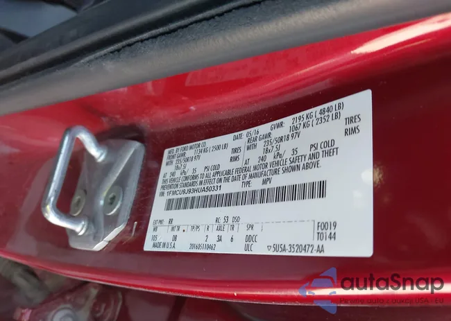 1FMCU9J93HUA50331: 43430353