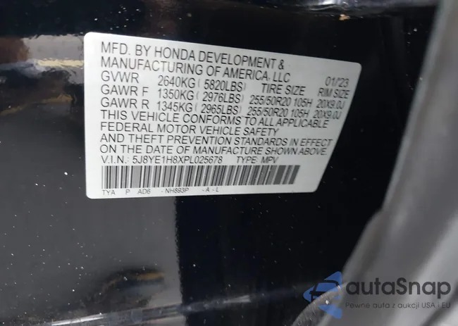 5J8YE1H8XPL025678: 43430456