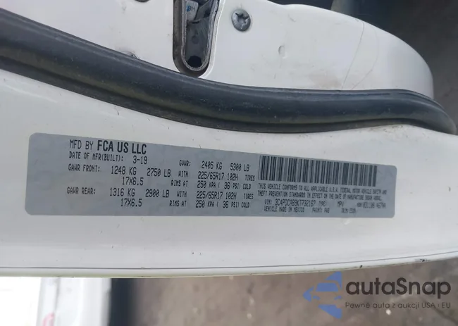 3C4PDCAB9KT732167: 43431556