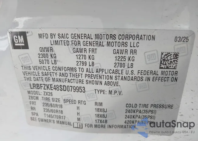 LRBFZKE48SD079953: 43431696