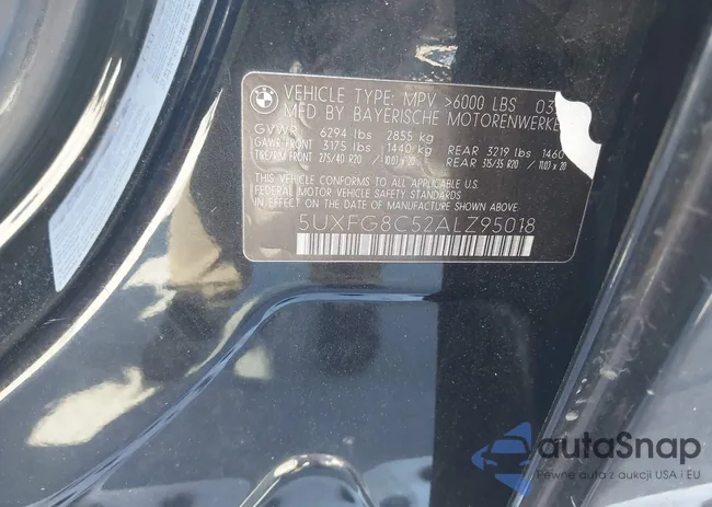 5UXFG8C52ALZ95018: 43431935