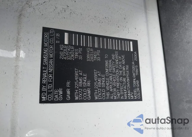 KNMAT2MV8KP514766: 43432064