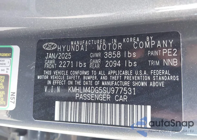 KMHLM4DG5SU977531: 43431169