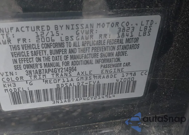 3N1AB7AP4GY214964: 43431498