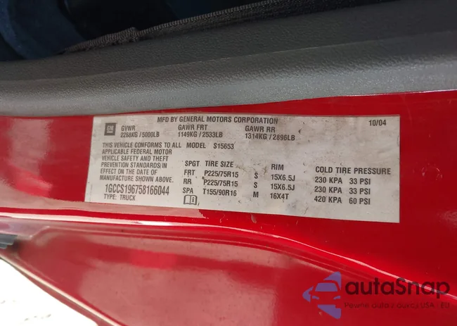 1GCCS196758166044: 43432572