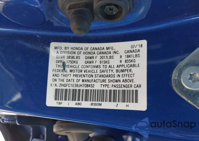 2HGFC1E59JH708452: 43433039