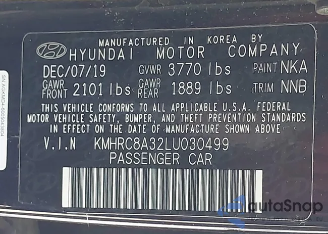 KMHRC8A32LU030499: 43432297