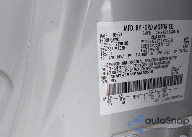 3FMTK3R41PMA93516: 43432430