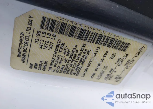 1N4AB41DXXC734375: 43432518