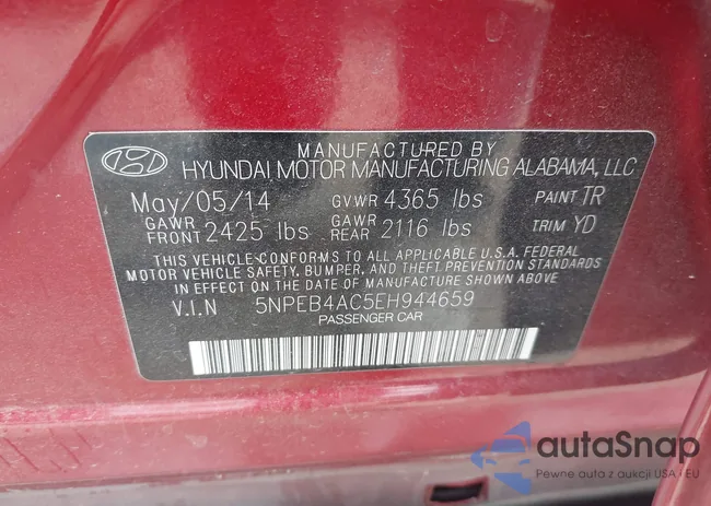 5NPEB4AC5EH944659: 43432552