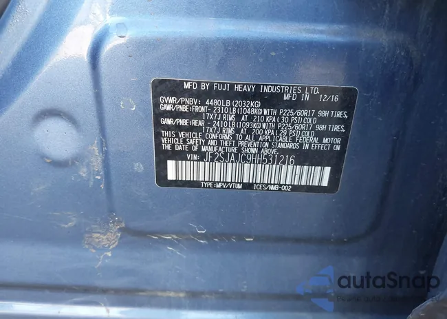 JF2SJAJC9HH531216: 43433560