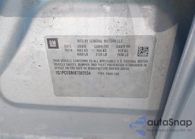 1G1PC5SB6E7387534: 43433757