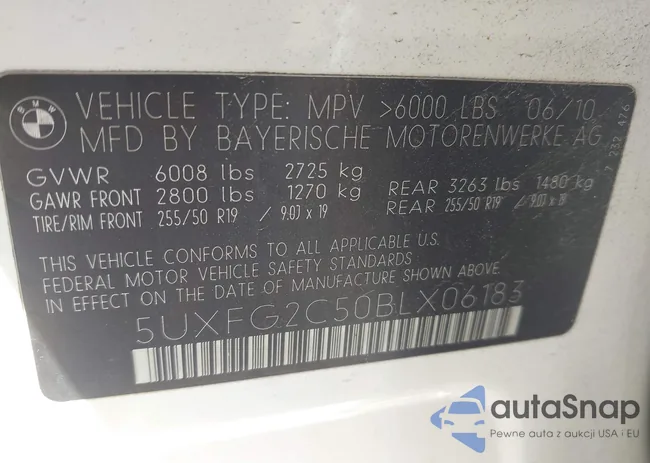 5UXFG2C50BLX06183: 43433951