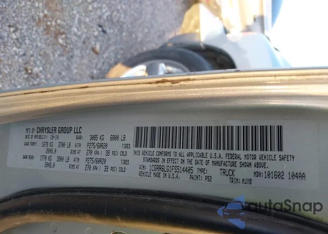 1C6RR6LG1FS514405: 43433174