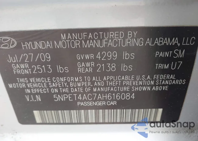 5NPET4AC7AH616084: 43433244