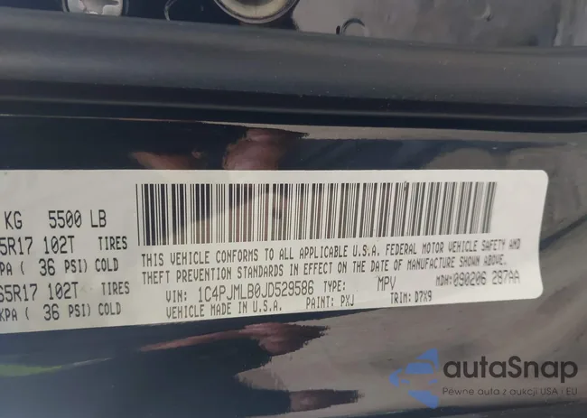 1C4PJMLB0JD529586: 43433331