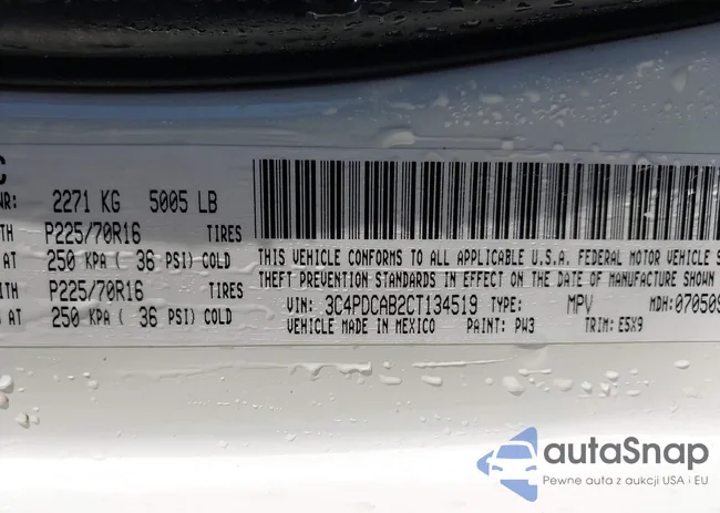 3C4PDCAB2CT134519: 43433437