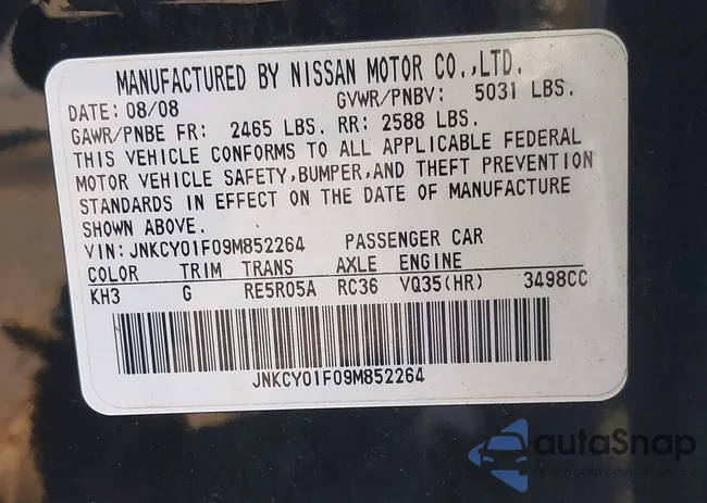 JNKCY01F09M852264: 43433513