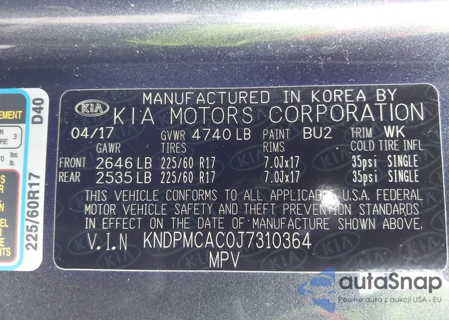 KNDPMCAC0J7310364: 43434594