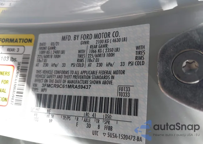 3FMCR9C61MRA59437: 43434690