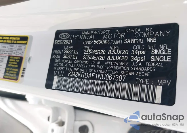 KM8KRDAF1NU067307: 43434786