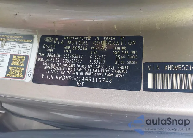 KNDMB5C14G6116743: 43434816