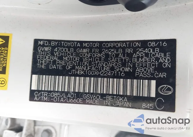 JTHBK1GGXH2247116: 43434834